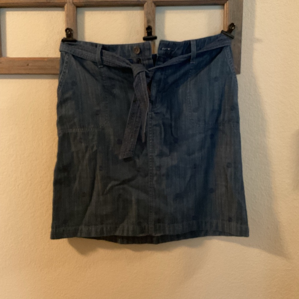 Talbots Mini Denim Skirt - Picture 2 of 6
